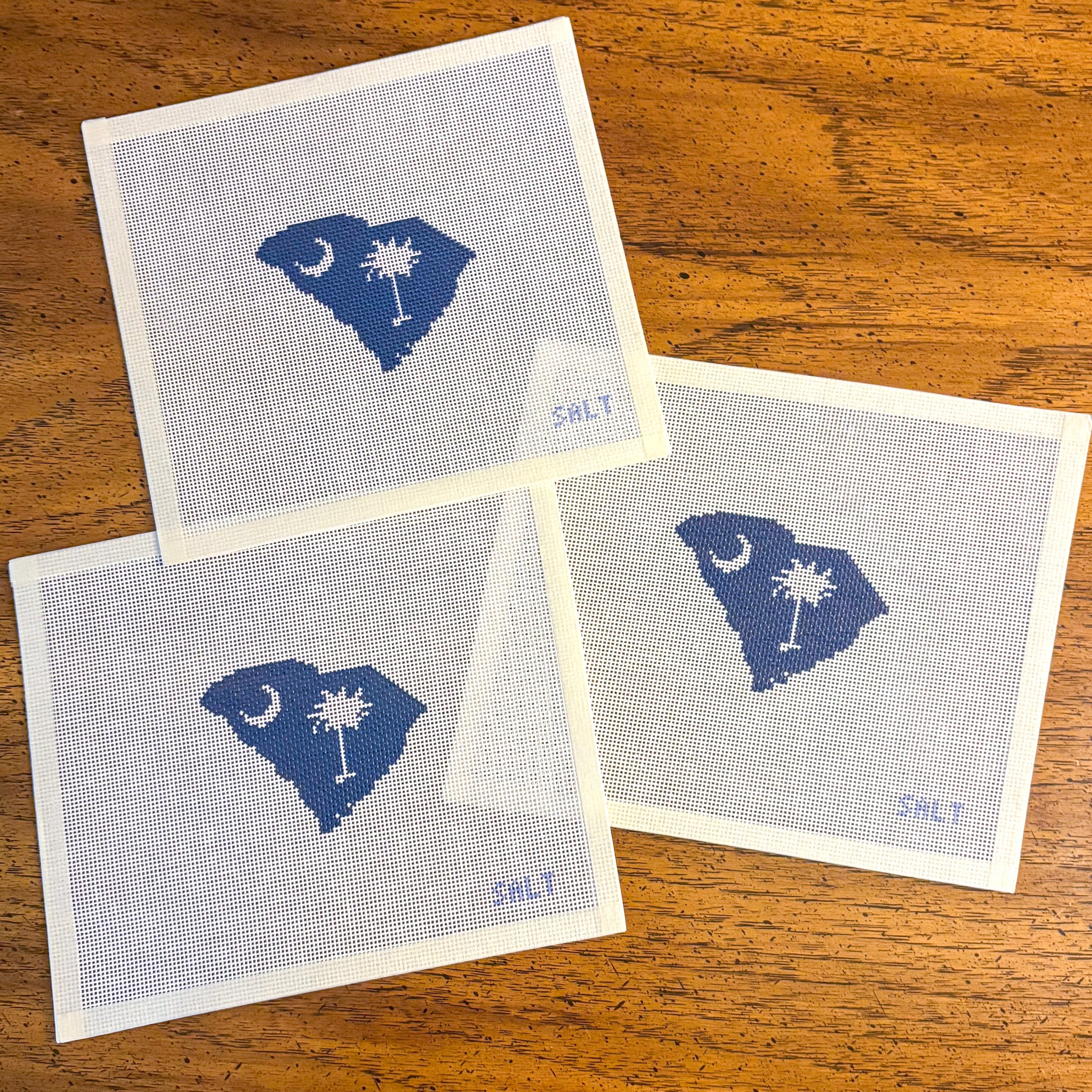South Carolina State Outline Needlepoint Canvas