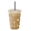 DIY Needlepoint Latte Cup Pattern | Digital Chart for Painting Your Own Canvas | Easy Needlepoint PDF | Instant Download | 18 Mesh
