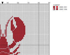 DIY Needlepoint Lobster Pattern | Digital Chart for Painting Your Own Canvas | Easy Needlepoint PDF | Instant Download | 18 Mesh