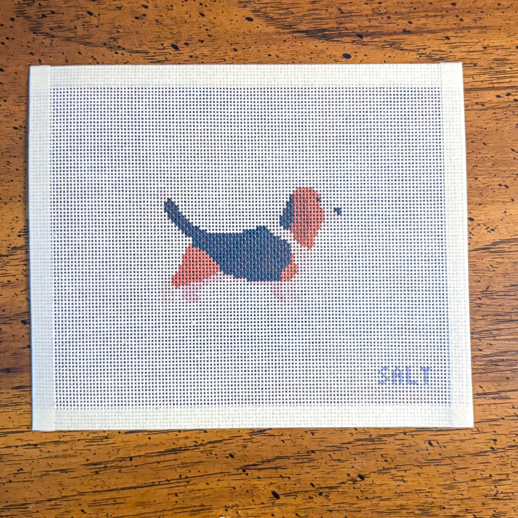 Basset Hound Needlepoint Canvas