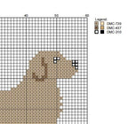 DIY Needlepoint Golden Retriever Pattern | Digital Chart for Painting Your Own Canvas | Easy Needlepoint PDF | Instant Download | 18 Mesh