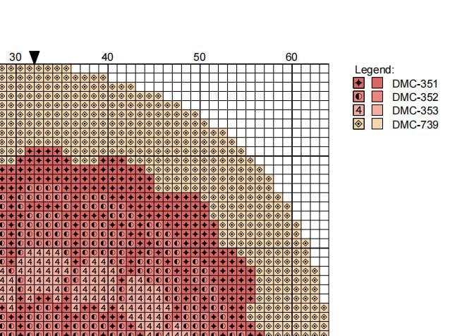 Scallop Shell Needlepoint Ornament Chart | Paint Your Own Canvas (Digital Download)
