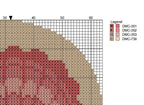 Scallop Shell Needlepoint Ornament Chart | Paint Your Own Canvas (Digital Download)