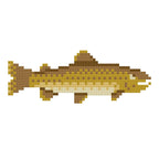 DIY Needlepoint Brown Trout | Digital Chart for Painting Your Own Canvas| Easy Needlepoint PDF | Instant Download | 18 Mesh