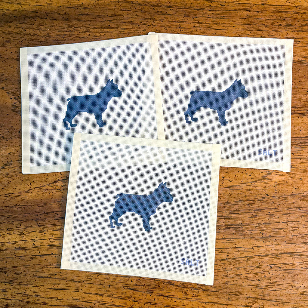 French Bulldog (Black) Needlepoint Canvas