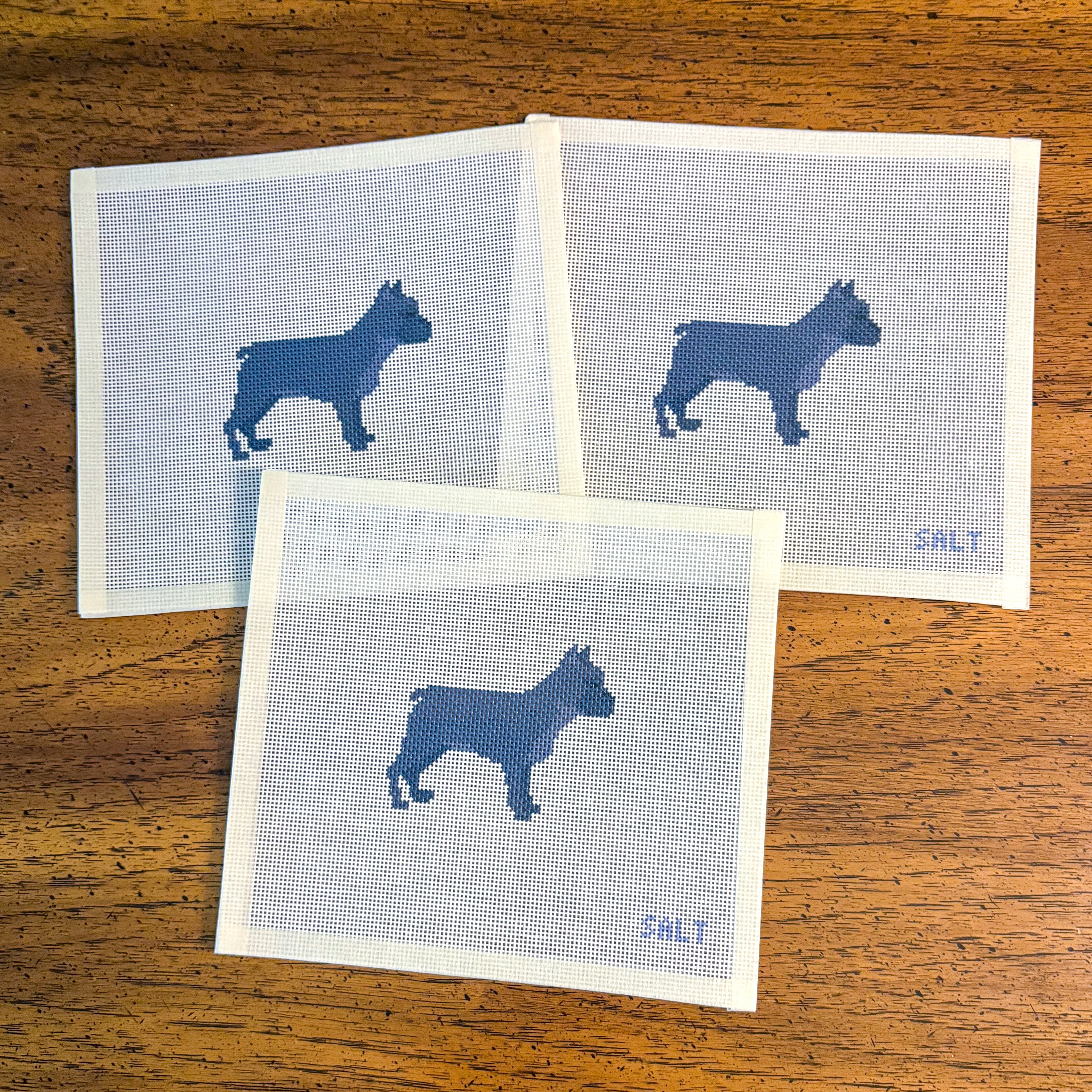French Bulldog (Black) Needlepoint Canvas