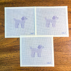 Poodle (White) Needlepoint Canvas