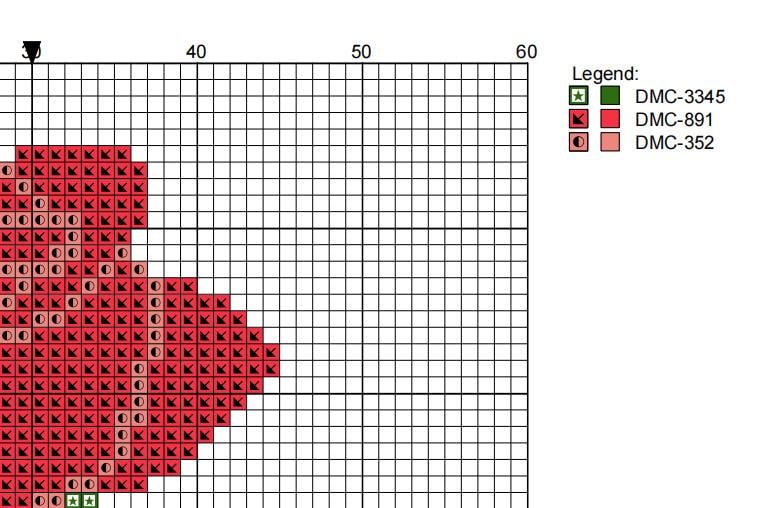 DIY Needlepoint Rose Flower Pattern | Digital Chart for Painting Your Own Canvas | Easy Needlepoint PDF | Instant Download | 18 Mesh