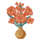 DIY Needlepoint Gladiolus Bouquet Pattern | Digital Chart for Painting Your Own Canvas | Easy Needlepoint PDF | Instant Download | 18 Mesh