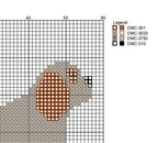 DIY Needlepoint Clumber Spaniel Pattern |Digital Chart for Painting Your Own Canvas| Easy Needlepoint PDF | Instant Download | 18 Mesh