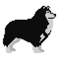 DIY Needlepoint Collie Dog Pattern |Digital Chart for Painting Your Own Canvas| Easy Needlepoint PDF | Instant Download | 18 Mesh
