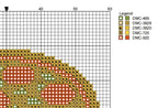 DIY Needlepoint Whole Pizza Pattern | Digital Chart for Painting Your Own Canvas | Easy Needlepoint PDF | Instant Download | 18 Mesh