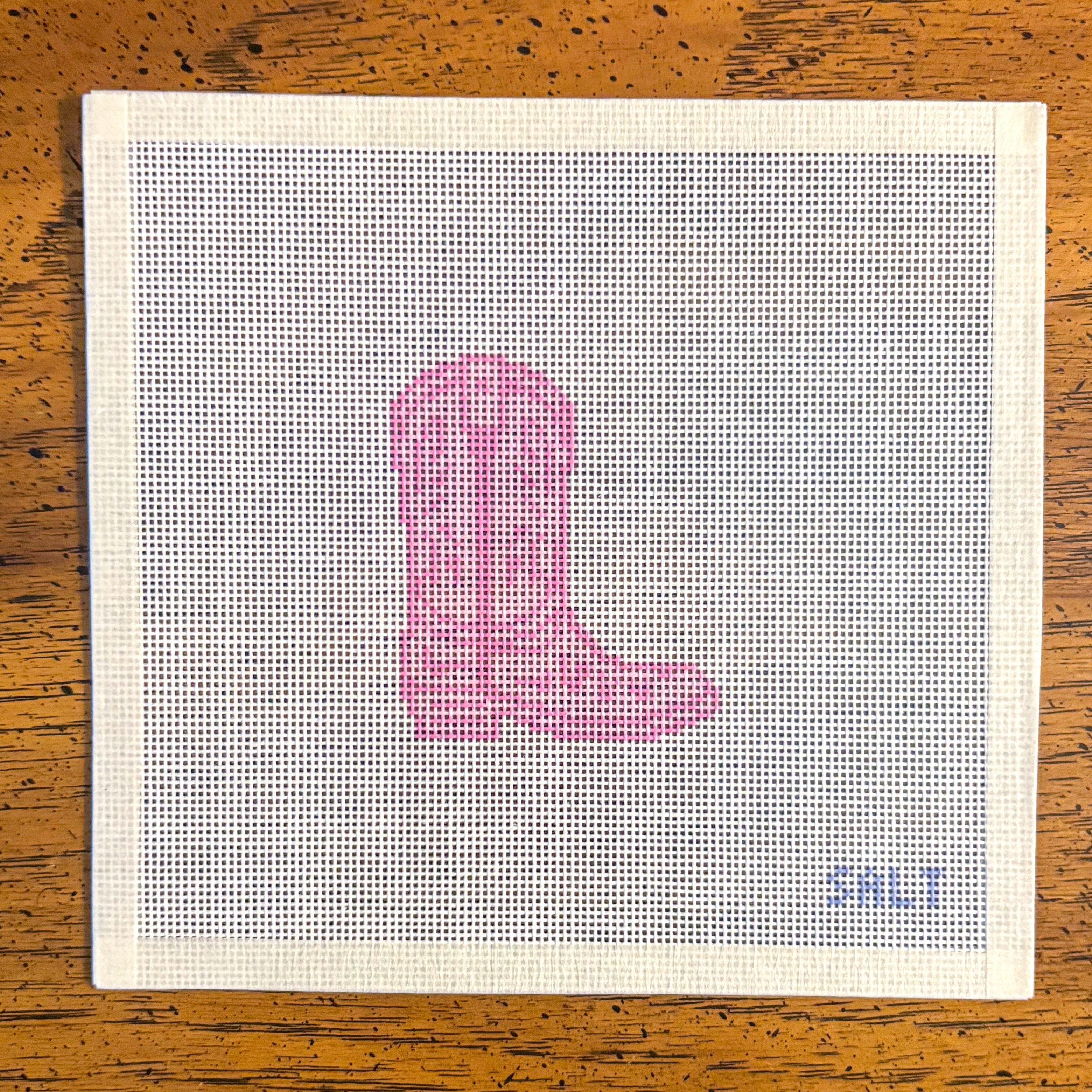 Cowgirl Boot Needlepoint Canvas