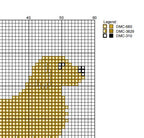 DIY Needlepoint Golden Retriever Pattern | Digital Chart for Painting Your Own Canvas | Easy Needlepoint PDF | Instant Download | 18 Mesh