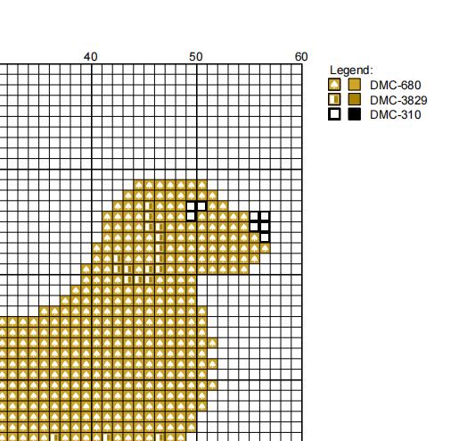 DIY Needlepoint Golden Retriever Pattern | Digital Chart for Painting Your Own Canvas | Easy Needlepoint PDF | Instant Download | 18 Mesh