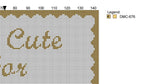 DIY Needlepoint Too Cute For Spreadsheets | Digital Chart for Painting Your Own Canvas | Easy Needlepoint PDF | Instant Download | 18 Mesh