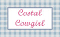 DIY Needlepoint Costal Cowgirl Pattern | Digital Chart for Painting Your Own Canvas | Easy Needlepoint PDF | Instant Download | 18 Mesh