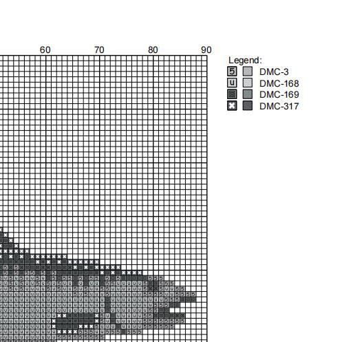 DIY Needlepoint Salmon Fish Pattern | Digital Chart for Painting Your Own Canvas| Easy Needlepoint PDF | Instant Download | 18 Mesh