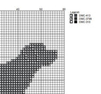 DIY Needlepoint Doodle Dog (Black) Pattern |Digital Chart for Painting Your Own Canvas| Easy Needlepoint PDF | Instant Download | 18 Mesh
