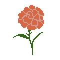 DIY Needlepoint Carnation Flower Pattern | Digital Chart for Painting Your Own Canvas | Easy Needlepoint PDF | Instant Download | 18 Mesh