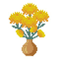DIY Needlepoint Chrysanthemum Bouquet | Digital Chart for Painting Your Own Canvas | Easy Needlepoint PDF | Instant Download | 18 Mesh