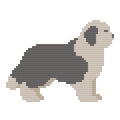 DIY Needlepoint Old English Sheepdog Pattern | Digital Chart for Painting Your Own Canvas| Easy Needlepoint PDF | Instant Download | 18 Mesh