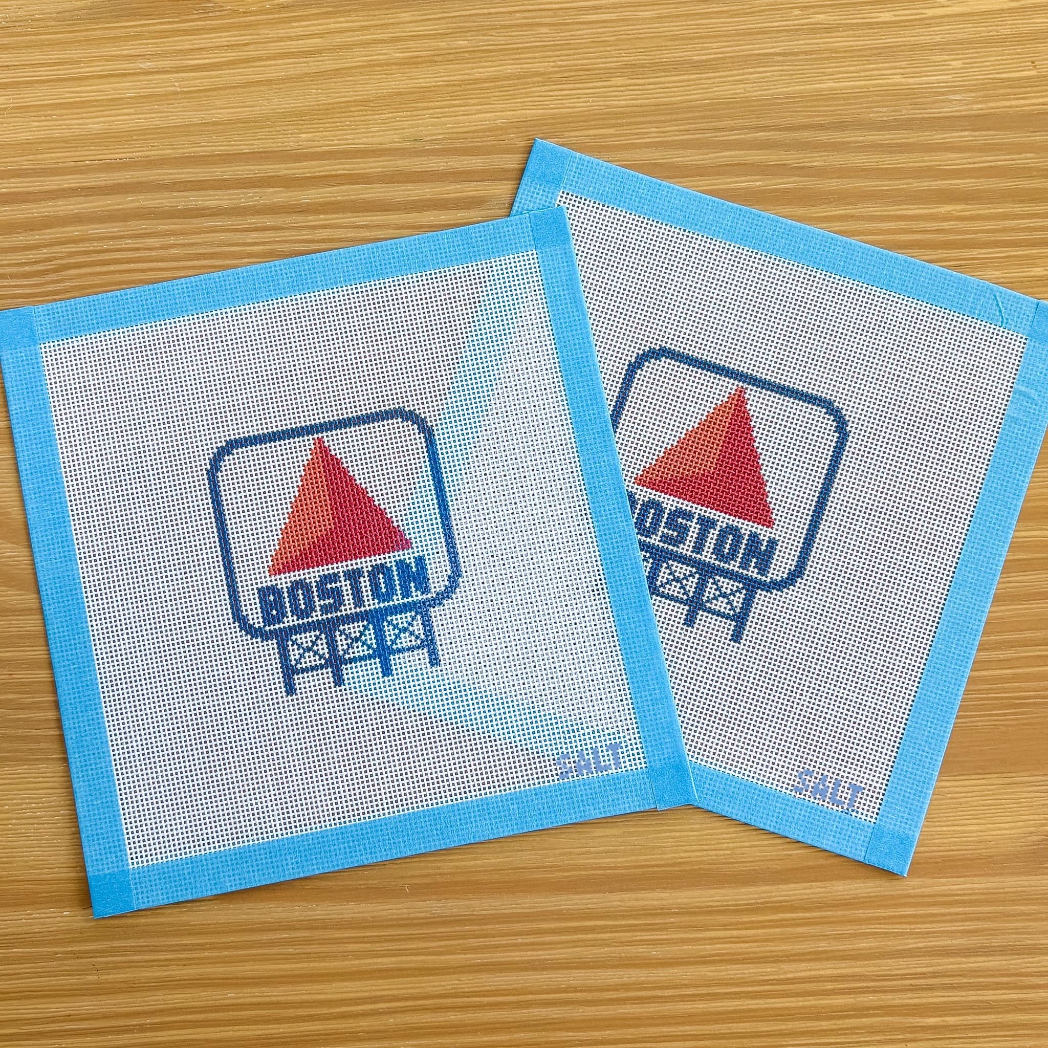 Boston Citgo Sign Needlepoint Canvas