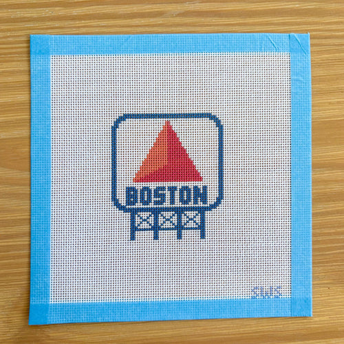 Boston Citgo Sign Needlepoint Canvas