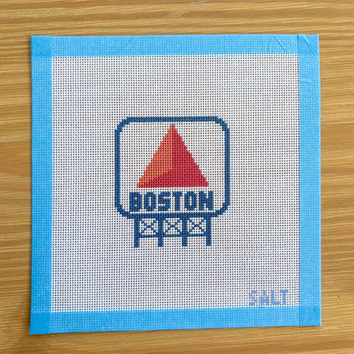 Boston Citgo Sign Needlepoint Canvas