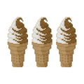 DIY Needlepoint 3 Cones Vanilla Chocolate | Digital Chart for Painting Your Own Canvas | Easy Needlepoint PDF | Instant Download | 18 Mesh