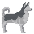 DIY Needlepoint Husky Dog Pattern | Digital Chart for Painting Your Own Canvas| Easy Needlepoint PDF | Instant Download | 18 Mesh