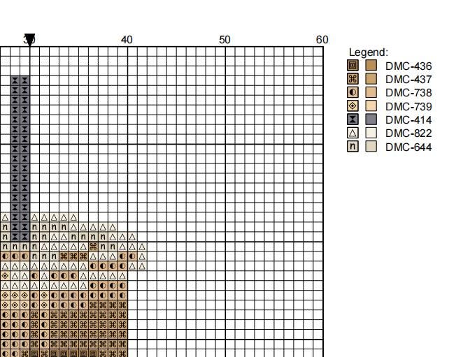 DIY Needlepoint Latte Cup Pattern | Digital Chart for Painting Your Own Canvas | Easy Needlepoint PDF | Instant Download | 18 Mesh