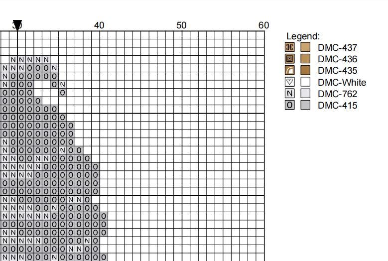 DIY Needlepoint Vanilla Soft Ice Cream | Digital Chart for Painting Your Own Canvas | Easy Needlepoint PDF | Instant Download | 18 Mesh