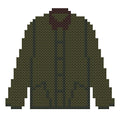 DIY Needlepoint Barbour Jacket Pattern | Digital Chart for Painting Your Own Canvas | Easy Needlepoint PDF | Instant Download | 18 Mesh