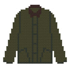 DIY Needlepoint Barbour Jacket Pattern | Digital Chart for Painting Your Own Canvas | Easy Needlepoint PDF | Instant Download | 18 Mesh