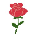 DIY Needlepoint Rose Flower Pattern | Digital Chart for Painting Your Own Canvas | Easy Needlepoint PDF | Instant Download | 18 Mesh