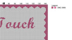 DIY Needlepoint Go Touch Grass Pattern | Digital Chart for Painting Your Own Canvas | Easy Needlepoint PDF | Instant Download | 18 Mesh