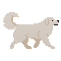 DIY Needlepoint Great Pyrenees Dog Pattern | Digital Chart for Painting Your Own Canvas| Easy Needlepoint PDF | Instant Download | 18 Mesh