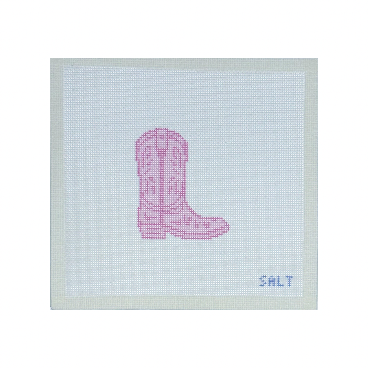 Cowgirl Boot Needlepoint Canvas