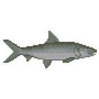 DIY Needlepoint Bonefish Pattern | Digital Chart for Painting Your Own Canvas| Easy Needlepoint PDF | Instant Download | 18 Mesh