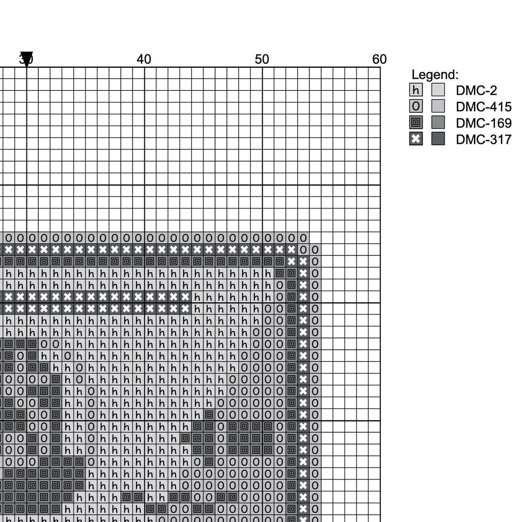 DIY Needlepoint Platinum Card Pattern | Digital Chart for Painting Your Own Canvas | Easy Needlepoint PDF | Instant Download | 18 Mesh