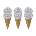DIY Needlepoint 3 Cones Vanilla | Digital Chart for Painting Your Own Canvas | Easy Needlepoint PDF | Instant Download | 18 Mesh