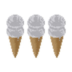 DIY Needlepoint 3 Cones Vanilla | Digital Chart for Painting Your Own Canvas | Easy Needlepoint PDF | Instant Download | 18 Mesh