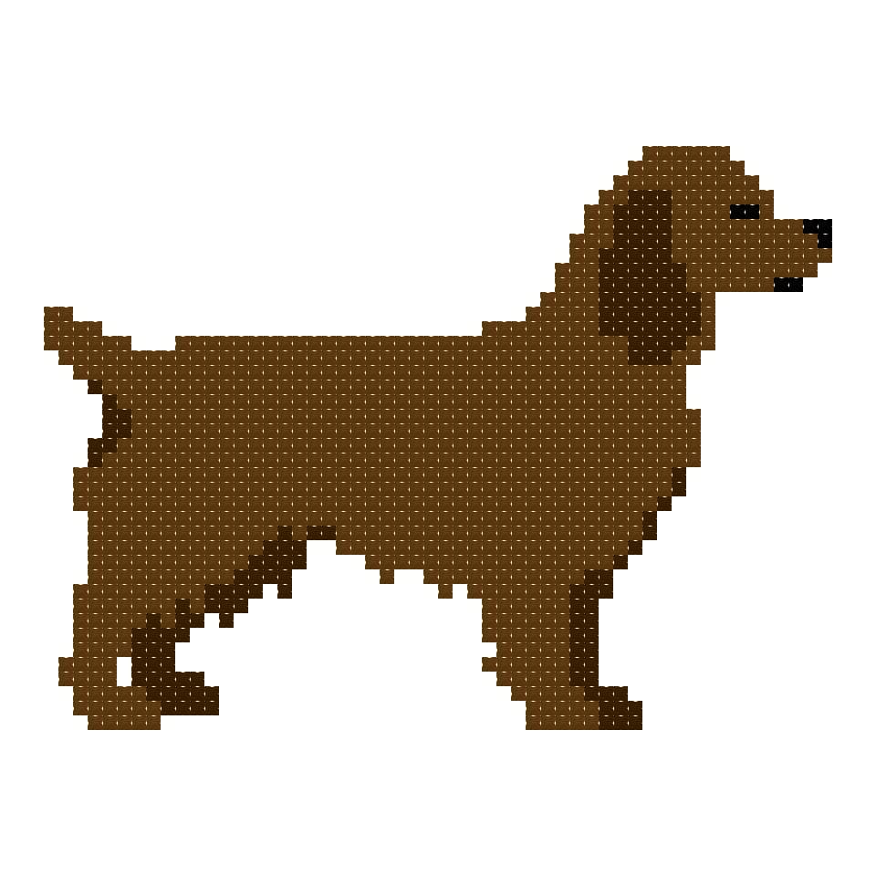 DIY Needlepoint Boykin Dog Pattern | Digital Chart for Painting Your Own Canvas | Easy Needlepoint PDF | Instant Download | 18 Mesh