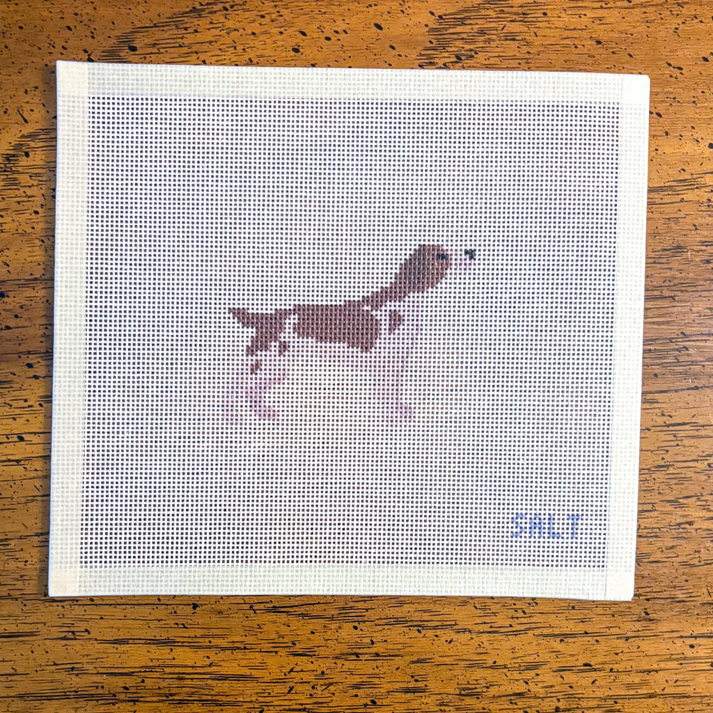 Brittany Spaniel Needlepoint Canvas