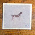 Brittany Spaniel Needlepoint Canvas