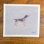 Brittany Spaniel Needlepoint Canvas