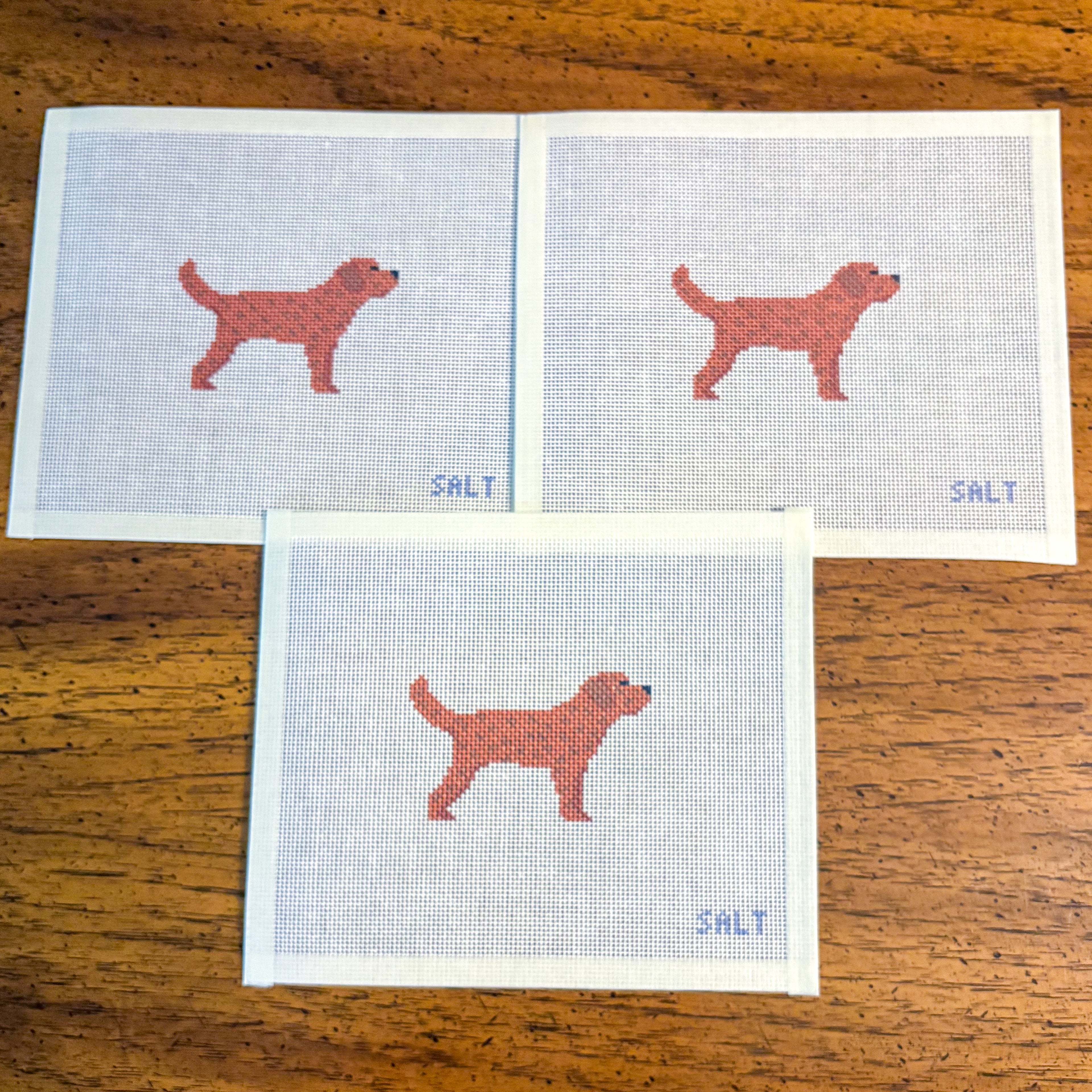 Doodle (Golden) Needlepoint Canvas