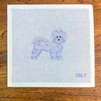 Fluffy dog (White) Needlepoint Canvas