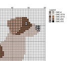 DIY Needlepoint Jack Russell Dog Pattern | Digital Chart for Painting Your Own Canvas| Easy Needlepoint PDF | Instant Download | 18 Mesh